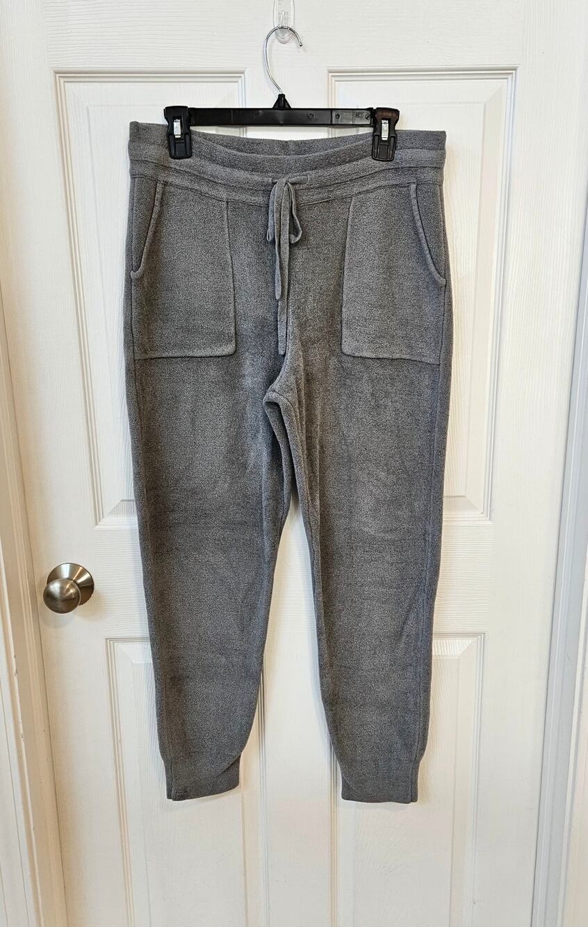 Barefoot Dreams CozyChic Ultra Lite Gray Jogger Lounge Pants Women's Large